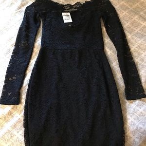 Black Lacey Long Sleeve Dress.
